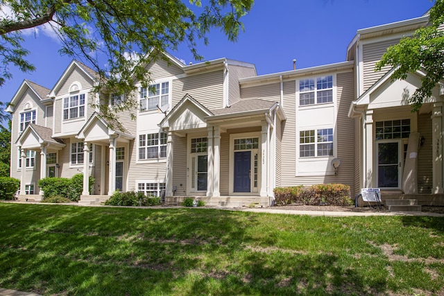 34382 N Aster Ct, Round Lake Beach, IL 60073 - multi unit property with a front lawn and entry steps