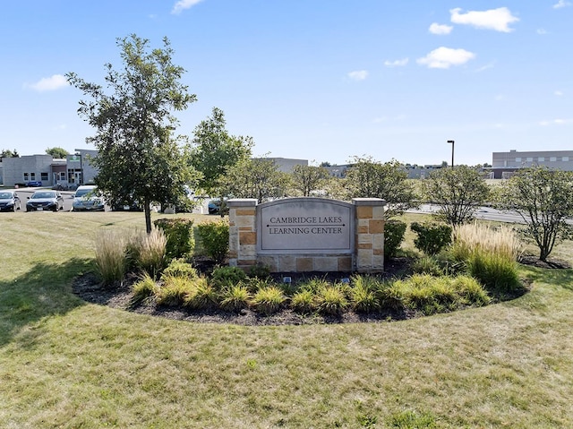 1715 Bayberry Ln, Pingree Grove, IL 60140 - community sign featuring a yard