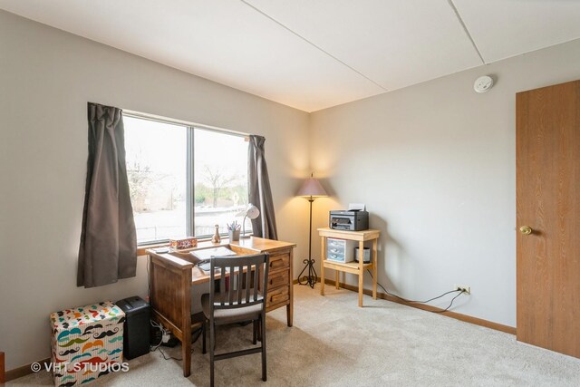 16807 81st Ave Unit 2S, Tinley Park, IL 60477 - office featuring light colored carpet and baseboards