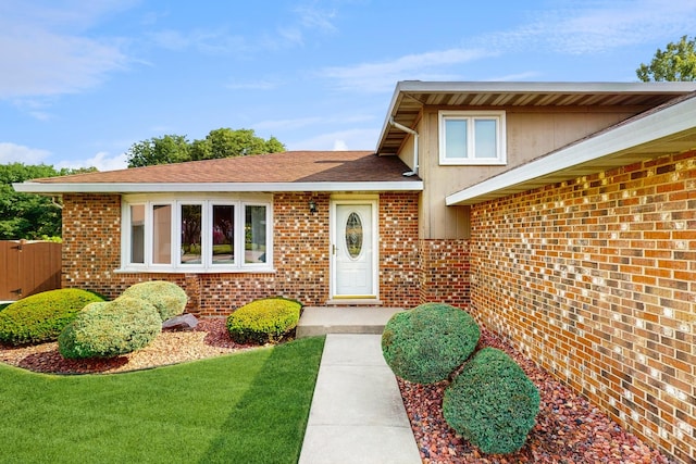 1510 W Goldengate Dr, Addison, IL 60101 - doorway to property with brick siding