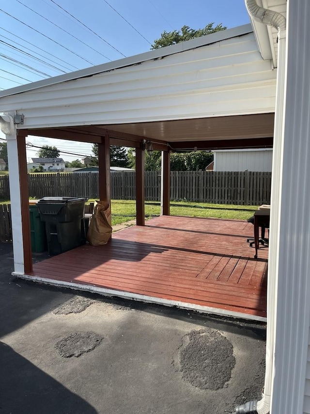 446 Montrose Dr, Romeoville, IL 60446 - deck with a fenced backyard