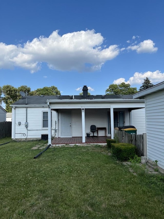 446 Montrose Dr, Romeoville, IL 60446 - rear view of house featuring a porch