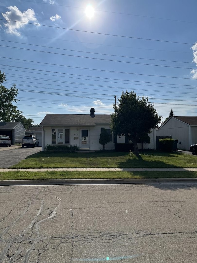 446 Montrose Dr, Romeoville, IL 60446 - view of front facade with a front yard and driveway
