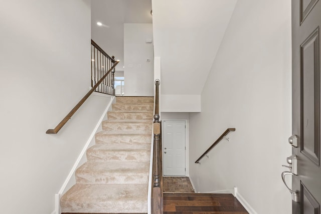 10615 W 153rd St, Orland Park, IL 60462 - stairway featuring baseboards and wood finished floors