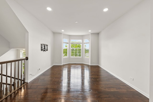 10615 W 153rd St, Orland Park, IL 60462 - empty room with dark wood finished floors, recessed lighting, and baseboards