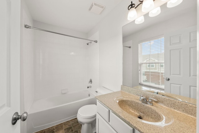 10615 W 153rd St, Orland Park, IL 60462 - full bathroom with toilet, vanity, and bathtub / shower combination