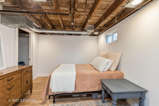 490 W Crystal Lake Ave, Crystal Lake, IL 60014 - bedroom featuring light wood-type flooring and baseboards