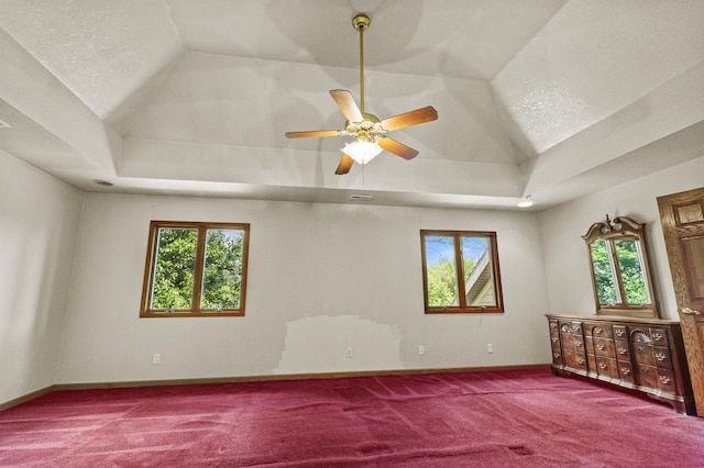 2 Lake Metonga Trl, Grant Park, IL 60940 - carpeted empty room featuring vaulted ceiling and ceiling fan