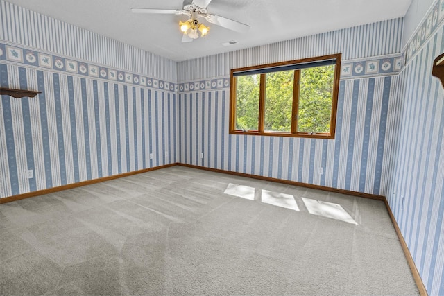 2 Lake Metonga Trl, Grant Park, IL 60940 - empty room with carpet floors and ceiling fan