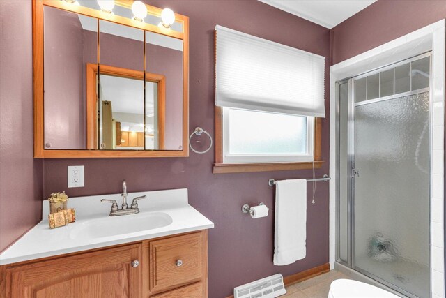 1207 W Kirby Ave, Champaign, IL 61821 - full bath featuring a shower with shower door and vanity