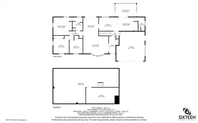 1207 W Kirby Ave, Champaign, IL 61821 - view of floor plan / room layout