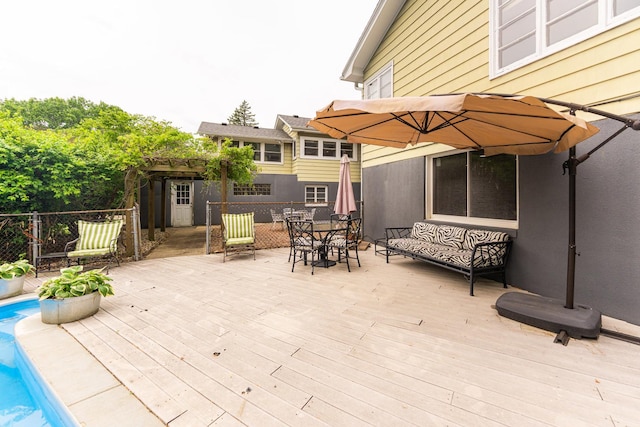 707 Coolidge Pl, Rockford, IL 61107 - deck featuring outdoor dining area