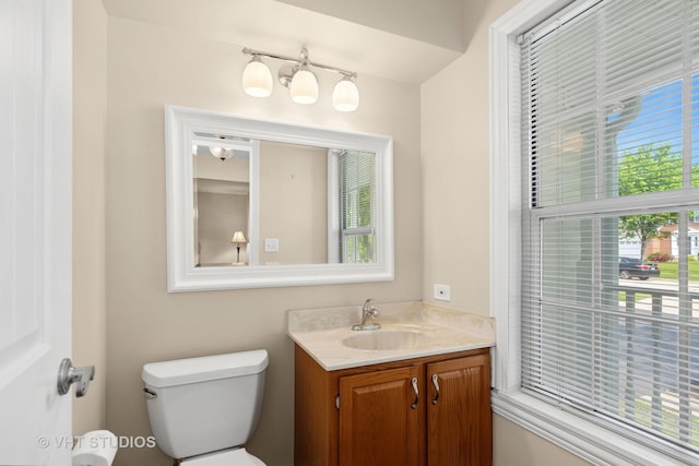 1313 Edington Ln, Mundelein, IL 60060 - half bathroom with toilet and vanity