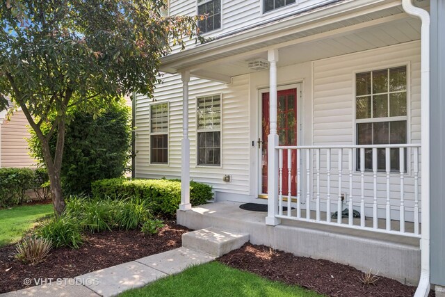 1313 Edington Ln, Mundelein, IL 60060 - entrance to property with covered porch
