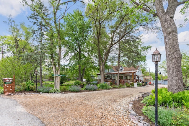 20425 N Hazelcrest Rd, Palatine, IL 60074 - view of front of property with covered porch