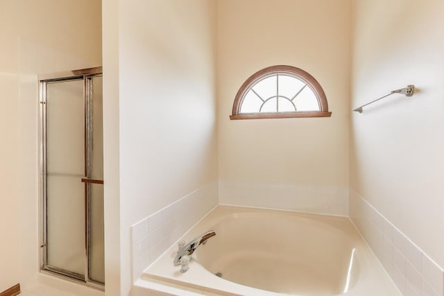 1492 Della Dr, Hoffman Estates, IL 60169 - bathroom featuring a bath and a shower stall