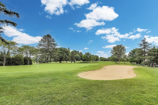 1492 Della Dr, Hoffman Estates, IL 60169 - view of community with view of scattered trees, a lawn, golf course view, and an area to practice putting