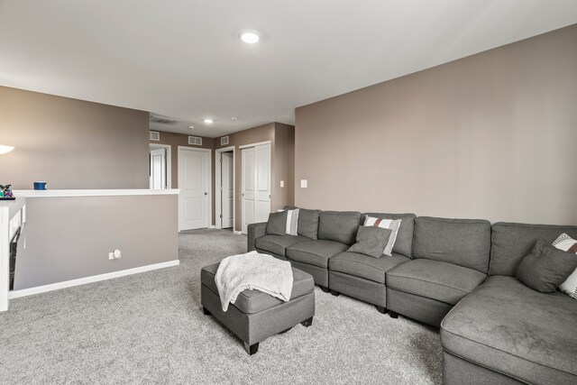 6012 Winterhaven Dr, Joliet, IL 60431 - carpeted living room featuring recessed lighting and baseboards