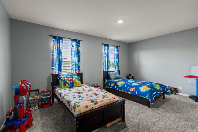 6012 Winterhaven Dr, Joliet, IL 60431 - carpeted bedroom featuring baseboards and recessed lighting