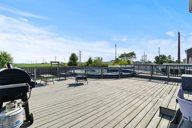 6012 Winterhaven Dr, Joliet, IL 60431 - deck with grilling area