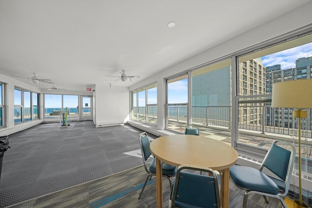 5757 N Sheridan Rd Unit 5J, Chicago, IL 60660 - sunroom / solarium with carpet and baseboards