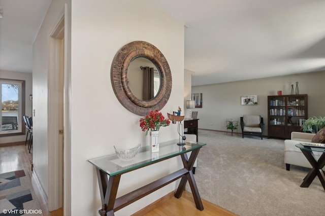 2212 High Point Dr, Lindenhurst, IL 60046 - hall with carpet floors and baseboards