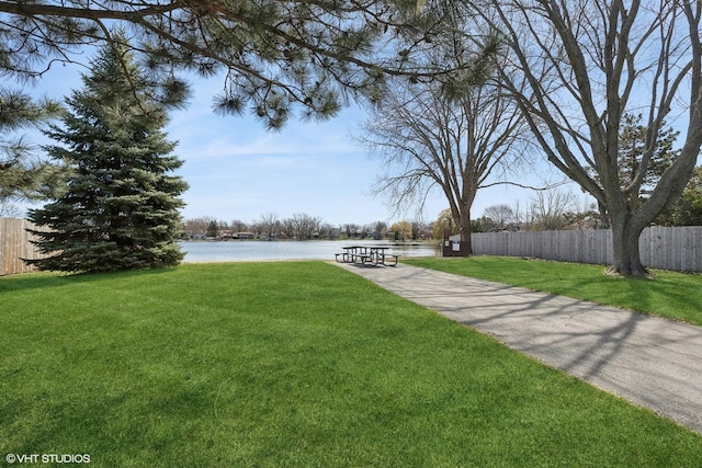 2212 High Point Dr, Lindenhurst, IL 60046 - view of yard featuring a water view