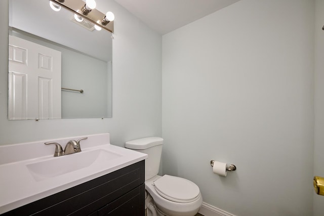 6256 Kit Carson Dr Unit 6256, Hanover Park, IL 60133 - half bath with toilet, vanity, and baseboards