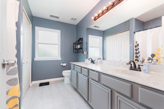 3518 Matisse Dr, Saint Charles, IL 60175 - bathroom featuring double vanity, plenty of natural light, and tile patterned flooring