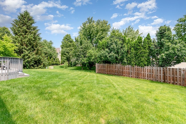 3518 Matisse Dr, Saint Charles, IL 60175 - view of yard featuring a wooden deck