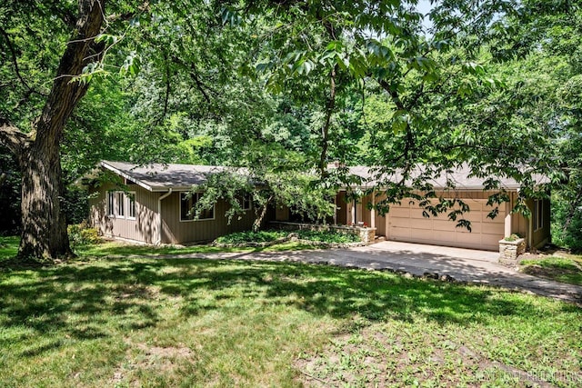 4N194 Thornly Rd, Saint Charles, IL 60174 - view of front of property featuring an attached garage, a front yard, and driveway