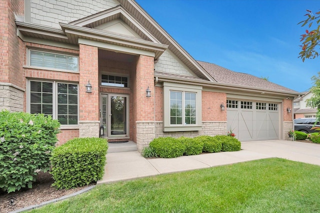 20400 Mackinac Point Dr, Frankfort, IL 60423 - view of front of home with a garage, concrete driveway, and brick siding