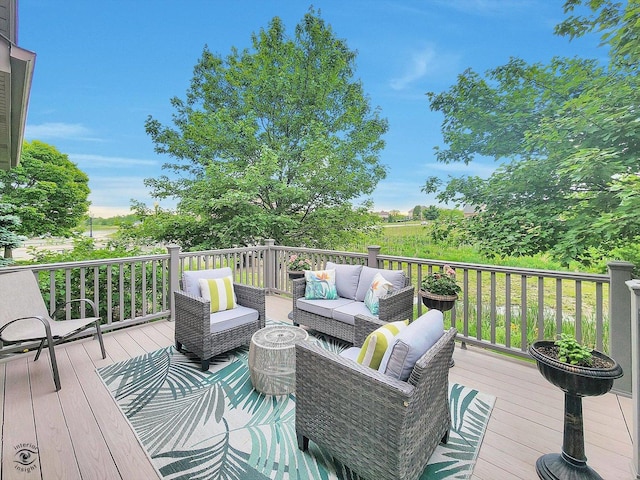 20400 Mackinac Point Dr, Frankfort, IL 60423 - wooden terrace featuring outdoor lounge area