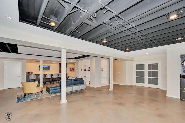 20400 Mackinac Point Dr, Frankfort, IL 60423 - finished below grade area featuring baseboards