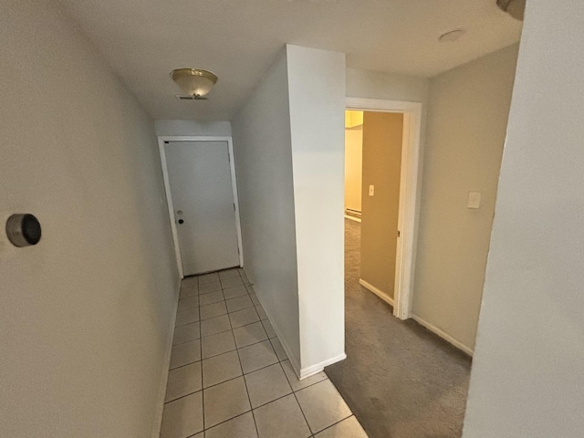 1430 E 69th St Unit 1S, Chicago, IL 60637 - hallway with light tile patterned floors and baseboards