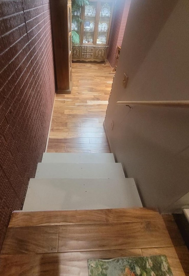 626 Sedgegrass Dr, Champaign, IL 61822 - stairway featuring hardwood / wood-style floors