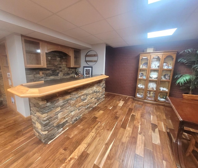 626 Sedgegrass Dr, Champaign, IL 61822 - indoor bar featuring wood finished floors and a paneled ceiling