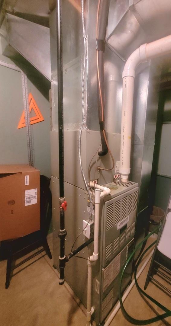 626 Sedgegrass Dr, Champaign, IL 61822 - utility room with heating unit