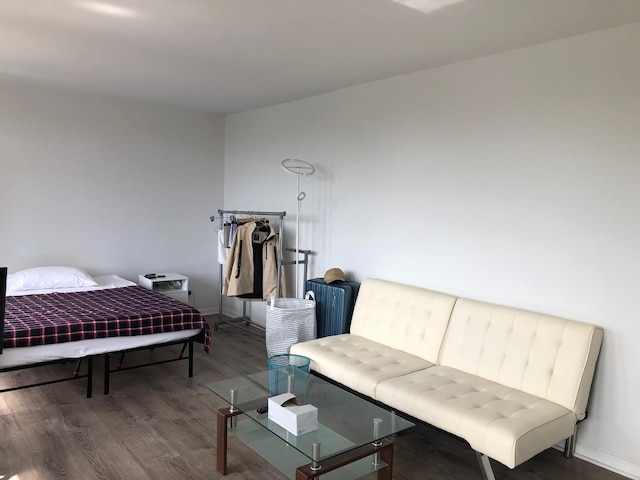 1450 E 55th Pl Unit 628S, Chicago, IL 60637 - bedroom featuring wood finished floors and baseboards