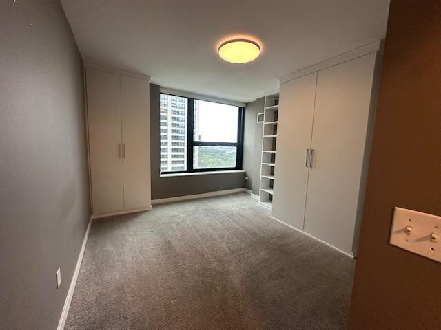 1160 S Michigan Ave Unit 2105, Chicago, IL 60605 - unfurnished bedroom with carpet flooring and baseboards