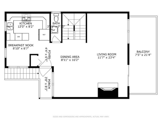 1800 W Diversey Pkwy Unit F, Chicago, IL 60614 - room layout