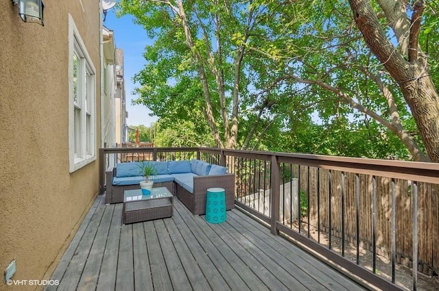 1800 W Diversey Pkwy Unit F, Chicago, IL 60614 - deck featuring outdoor lounge area
