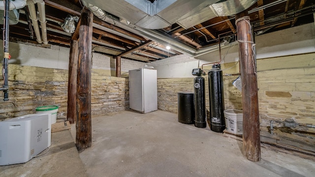 620 S Main St, Belvidere, IL 61008 - unfinished basement with a water softener