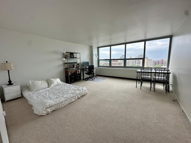 1700 E 56th St Unit 1706, Chicago, IL 60637 - carpeted bedroom with an office area and baseboards