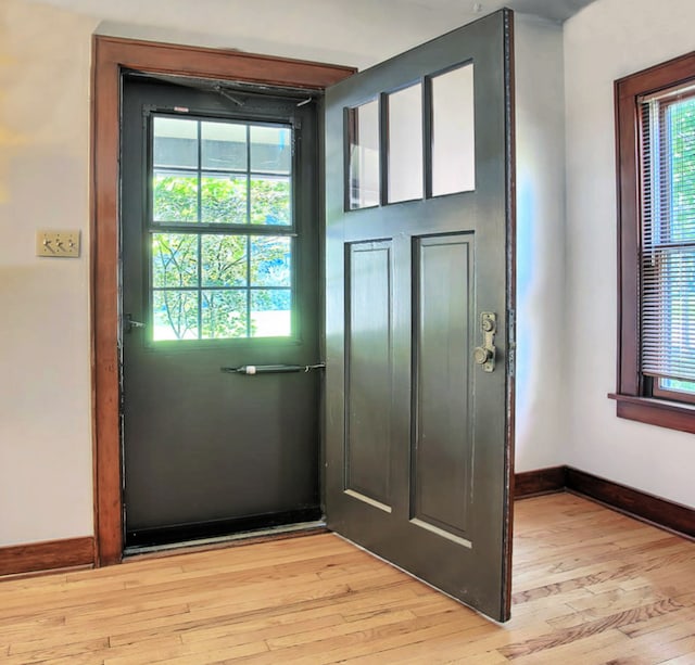 204 W Florida Ave, Urbana, IL 61801 - entryway featuring light wood-type flooring and baseboards