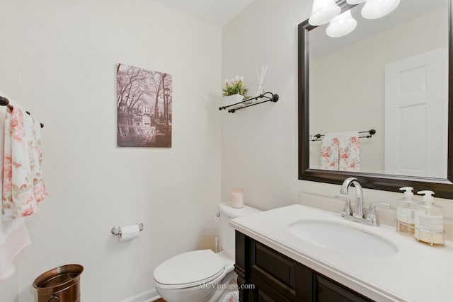 24255 Cropland Dr, Plainfield, IL 60544 - bathroom featuring toilet, vanity, and baseboards