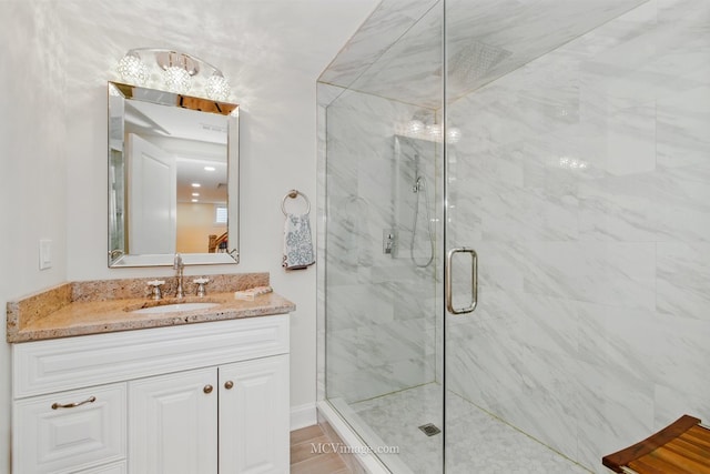 24255 Cropland Dr, Plainfield, IL 60544 - bathroom with a marble finish shower and vanity