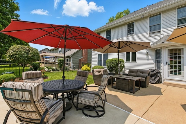 24255 Cropland Dr, Plainfield, IL 60544 - view of patio with an outdoor living space