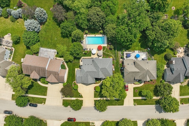 24255 Cropland Dr, Plainfield, IL 60544 - aerial perspective of suburban area featuring a pool area