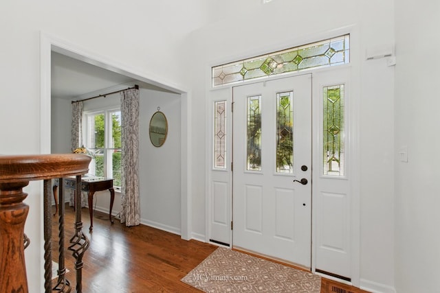 24255 Cropland Dr, Plainfield, IL 60544 - entryway with wood finished floors and baseboards